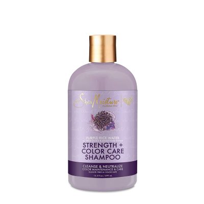  5. SheaMoisture Purple Rice Water Strength & Color Care is ideal for curly or kinky hair. 