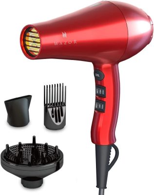  4. Wazor Infrared Lightweight Hair Dryer is the best for frizzy hair. 