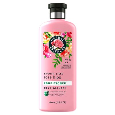  6. Herbal Essences are ideal for normal hair. Smoothing Conditioner with Rose Hips 