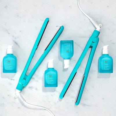  7. Moroccanoil Perfectly Polished Titanium Flat Iron is ideal for use with titanium plates. 