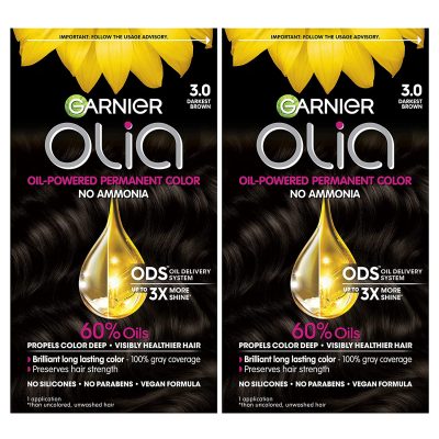  2. Garnier Olia Oil Permanent Hair Color is the most affordable option. 