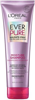  1. L'Oréal Paris EverPure Sulfate Free Moisture Shampoo is the best drugstore shampoo. 